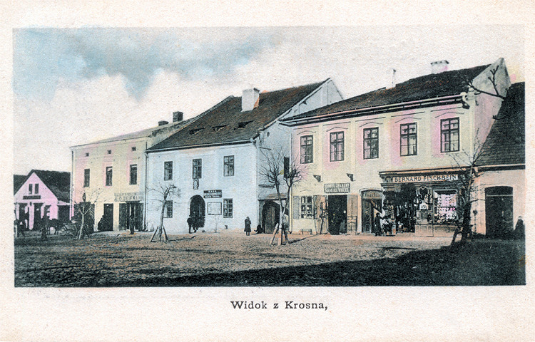 POSTCARD TOWN OF KROSNO 1902